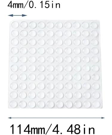 100 Pcs Self-Adhesive Rubber Furniture Buffers | Transparent Protective Bumper Pads for Drawers Cupboards & Notebooks - International Shipping - Buy Online on SooperMarket.com