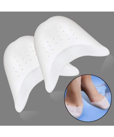 FOMIYES Silicone Pointed Dance Shoe Pads - High Heel Toe Protectors for Women - 1 Pair (White) - Buy Online on SooperMarket.com