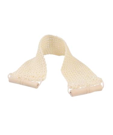 Didiseaon Bath Ball Body Wooden Back-Pulling Towel Invigorating Back Scrubber Pull Back Strip rub mud Bath Towel Quilting Bath Wipe Pull Back Scarf Rubbing Bath Towel Washer