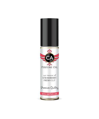 CA Perfume Impression of Strawberry Fresh Cut For Women & Men Body Oil Dupes Roll-On 0.3 Fl Oz/10ml EMRA STRAWBERRY FRESH CUT IMPRESSION 0.33 Fl Oz (Pack of 1)