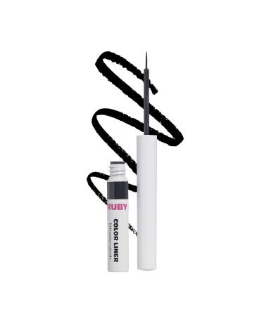 Ruby Kisses Color Liquid Eyeliner Water Resistant Long Lasting Eyeliner 3 ml (0.10 fl.oz.) (Black)