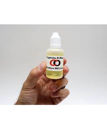 Paintball Marker Oil Lube (1oz  30cc) by Captain O-Ring - Dropper Oil Lubricant for Paintball Markers and Air Guns - Buy Online on SooperMarket.com