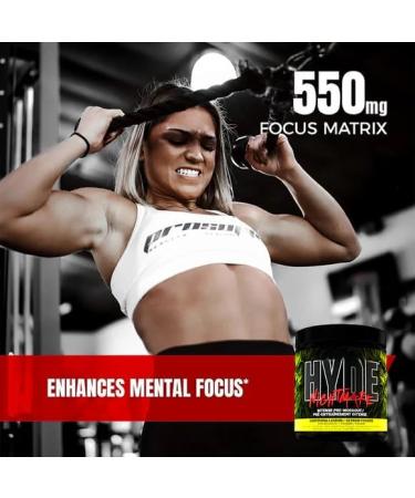 Hyde-Nightmare Pre-Workout Powder | Intense Energy Mental Focus Muscle Pump Pre-Workout | 4g L-Citrulline 2.5g Beta-Alanine 300mg Caffeine 100mg Alpha GPC | 60 Servings (Blood Berry) Blood Berry 60 Servings - Buy Online on SooperMarket.com