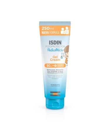 ISDIN Pediatrics Gel Cream SPF 50 (250ml) Cooling and hydrating sun cream Suitable for all skin types
