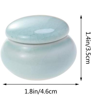 UPKOCH Mini Ceramic Cream Jars for Cosmetics & Toiletries - 4.6X2.7X3.5CM (Blue) - Perfect for Lotion Shampoo & Hand Cream Storage - Buy Online on SooperMarket.com