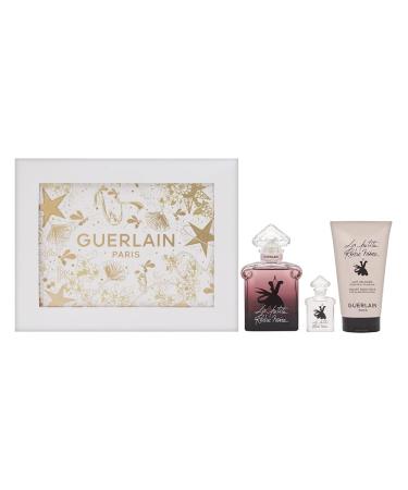 La Petite Robe Noire by Guerlain for Women 3 Piece Set Includes: 1.6 oz Eau de Parfum Intense Spray + 0.16 oz Eau de Parfum Intense + 2.5 oz Velvet Body Milk for Glamorous Skin
