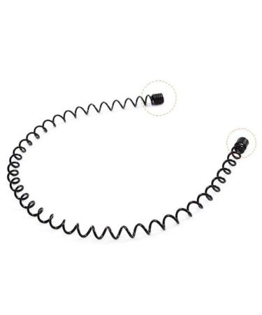 5-Piece Wave Style Metal Hair Bands for Men & Women - Flexible Slipproof Black Headbands - Buy Online on SooperMarket.com