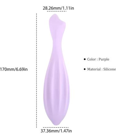 Silicone Face Roller - Portable Washable Facial Massager for Women | Gua Sha Skin Care Tool (Purple - Buy Online on SooperMarket.com