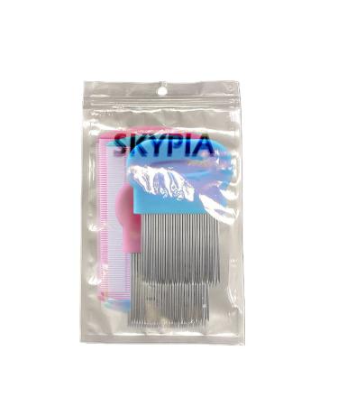 SKYPIA Pet Lice Comb Set for Dog Cat - Flea Tick Dandruff Remover & Grooming Supplies (4 Pack) - Buy Online on SooperMarket.com