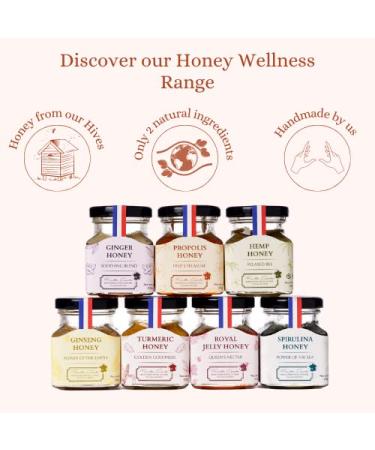 LES ABEILLES DE MALESCOT Turmeric Honey 4.4oz - Natural Immune Support & Anti-Inflammatory - Buy Online on SooperMarket.com