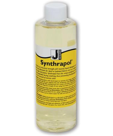 Jacquard Synthrapol Prewash and After Wash Liquid detergent for Dyed or Painted Fabrics, Industrial Strength, pH Neutral, 8 fl oz