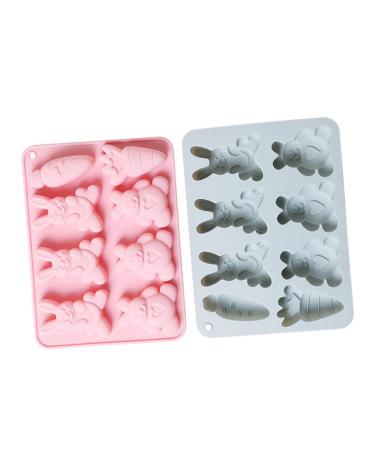 Alipis 2pcs Silicone Cake Mold Clay Molds Candy Molds Easter Themed Molds DIY Baking Moulds Candy Decor Baking Accessory Silicone Molds Crystal Cupcake Chocolate Accessories Silica Gel
