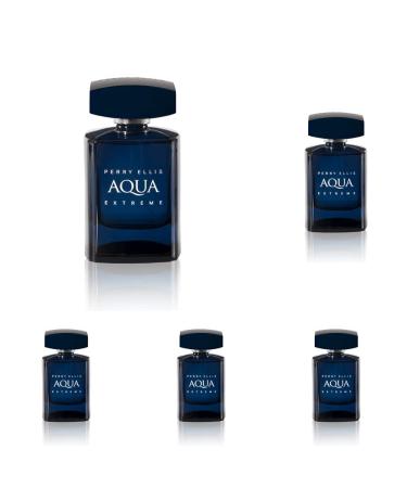 Perry Ellis Aqua Extreme Eau De Toilette Spray 3.4 Ounce (Pack of 5) 3.4 Fl Oz (Pack of 5)