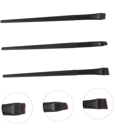 Healeved 12 Pcs Eyeliner Brush Eyebrow Brush Eyeliner Makeup Tool Cosmetic Brush Artificial Fiber Black - Buy Online on SooperMarket.com