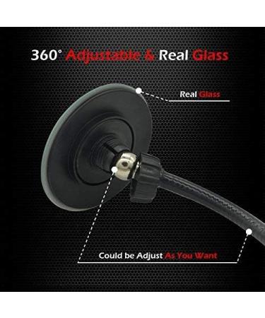 Ampper Clip On Security Mirror | Convex Cubicle Mirror for Personal Safety | 3.35 Round Glass Mirror | Frameless Design - Buy Online on SooperMarket.com