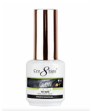 Cre8tion Glow in The Dark Soak Off Top Coat Gel Polish led uv lamp needed Curing Nail Art Nail Polish