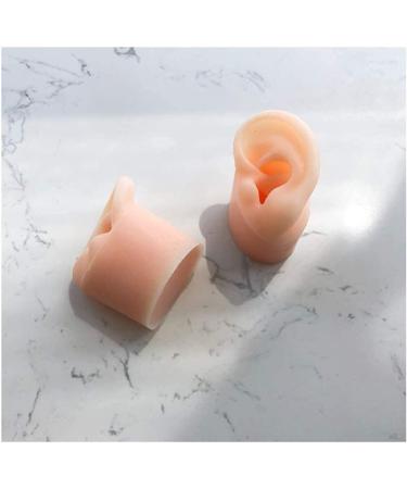 Silicone Silicone Ear Template 1 Pair of Artificial Silicone Ear Ear Template Long Channel Ear Channel Learning Accessories for Practice - Buy Online on SooperMarket.com