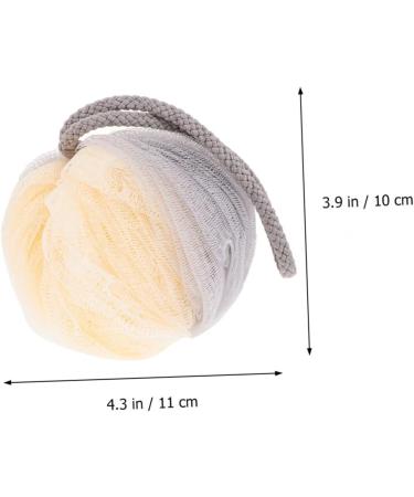 Angoily 4 Pcs Exfoliating Bath Flower Shower Balls - Eco-Friendly Loofah Poufs & Scrub Sponges for Spa-like Home Baths - Buy Online on SooperMarket.com