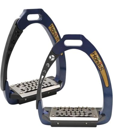 Horses Safety Stirrups - Maximum Comfort & Safety for Riders | Modern Blue/Black Design - Buy Online on SooperMarket.com
