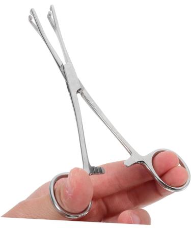 ORFOFE Reptile Feeding Clip Aquarium Pipette Feeding Tools Snake Tong Silver Stainless Steel - Buy Online on SooperMarket.com