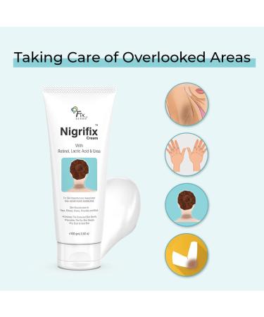 Fixderma Nigrifix Cream for Acanthosis Nigricans - Dermatologist Tested Retinol Cream for Hyperpigmentation Removal on Dark Body Areas | 3.38 Fl Oz - Buy Online on SooperMarket.com
