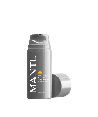 MANTL Invisible Daily SPF 30 Broad Spectrum Face Sunscreen - Clear Formula, No Shine, No Streaks, 90 Day Supply - Buy Online on SooperMarket.com