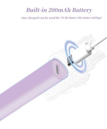 Denabuty Mini UV LED Nail Lamp - Portable Rechargeable Nail Dryer with 2 Timers for Fast Drying Violet - Gel Nails UV Light - Buy Online on SooperMarket.com