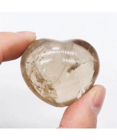 1pc 40mm Natural Crystal Stones Dark Smoky Quartz Heart Beautiful Natural Crystal Stone ERTEYIN - Buy Online on SooperMarket.com