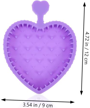 DRESSOOS Makeup Brush Cleaning Pad Gloves for Cleaning Beauty Brush Cleaning Bowl Cleaning Tools Cosmetic Limpiador De Brochas De Maquillaje Makeup Tools Cleaner Silica Gel Foldable Purple 12x9cm Purple - Buy Online on SooperMarket.com
