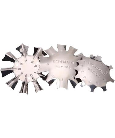 Nail Manicure Edge Trimmer Nail Art Trimmer Template French Manicure Accessories Kit Silver - Buy Online on SooperMarket.com