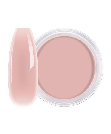 AILLSA Dip Powder Translucent Nail Dipping Powder Jelly Nude Salmon Pink Dip Powder Colors for DIY Manicure Salon at Home Easy to Use Nail Dip Powder for Christmas Gift (1 Oz)