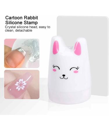 Faceynde Silicone Nail Stamp Kit | French Tip Nail Art Stamper | DIY Jelly Nails Scrub Included - Perfect for Nail Art Enthusiasts - Buy Online on SooperMarket.com