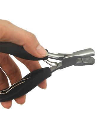 Heat Fusion Glue Keratin Bonding Micro Rings Removal Pliers for Hair Extensions hair plier hair extension plier (Flat Shape)