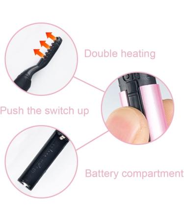Heated Eyelash Curler Portable Electric Eyelash Curler Long-Lasting Curling Automatic Eyelash Curler for Women and Girls Eyelashes Beauty Makeup - Buy Online on SooperMarket.com