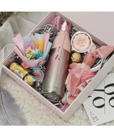 8-Pack Bridal Party Makeup Mirrors and Bracelets Set - Bride to Be Mirror, 7 Bride Tribe Mirrors, Bridesmaid Love Knot Bracelets for Bachelorette Party - Champagne - Buy Online on SooperMarket.com