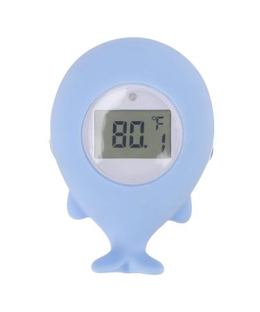 Whale Shaped Baby Thermometer - Infant Bath Safety Water Temperature Tester & Floating Toy with Intelligent Timing - Buy Online on SooperMarket.com