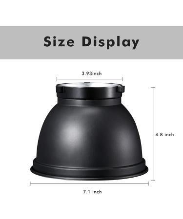 Godox AD-R6 7 Bowens Mount Standard Reflector with Umbrella Hole for Strobe Flash Monolights - Buy Online on SooperMarket.com