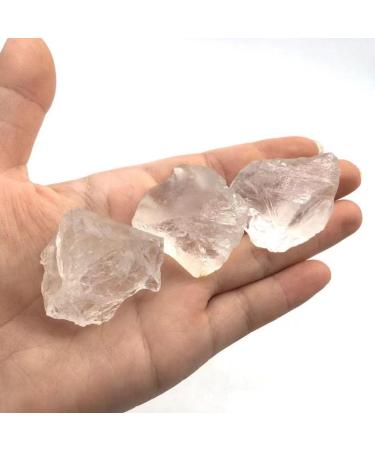Natural Crystals and Stones 3pc Natrual Clear Quartz Crystal Raw Rock Polishing Stone for Reiki for Decoration kaixun - Buy Online on SooperMarket.com