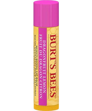 Burt's Bees 100% Natural Origin Moisturizing Lip Balm Dragonfruit Lemon with Beeswax & Fruit Extracts Blister - Buy Online on SooperMarket.com