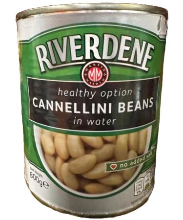 Riverdene Cannellini Beans 800gm (6 Tins 4800 gram) 4.80 kg (Pack of 1) 4800.0