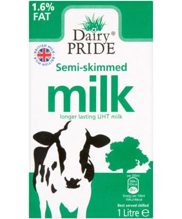 Dairy Pride 12 x 1Ltr Assorted UHT Milk with Welari Thank You Card Multipack (whole x4 Semi x4 Skimd x4) Long Lasting Life Cold Drink Baking Cooking (12L) (12pack) - Buy Online on SooperMarket.com