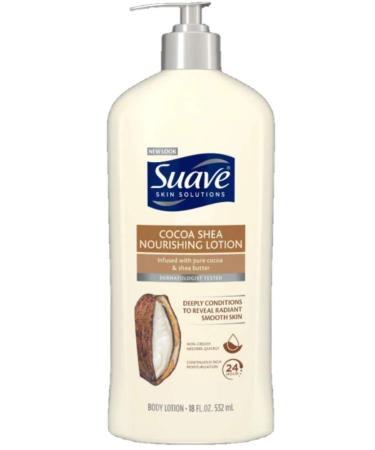 Suave Smoothing Body Lotion with Cocoa Butter & Shea - Smoothing with Cocoa Butter & Shea - 18 oz - 2 pk