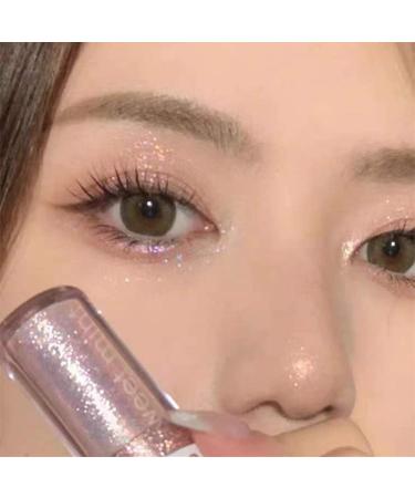 Glitter Eyeshadow & Eyeliner Set | Korean Makeup Pink Purple | Shimmer Lip Gloss | Diamond Sparkle Finish - Buy Online on SooperMarket.com