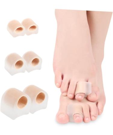 2 Pairs Silicone Toe Sleeves & Splint for Toe Separation & Valgus Correction - Reusable & Comfortable Toe Splitter Set 2.7x2.2cm - Buy Online on SooperMarket.com