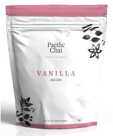 Pacific Chai Vanilla Chai Latte Powder Mix, Instant Hot, Iced or Blended Vanilla Chai Tea Latte, 3 lb (Pack of 1) Vanilla Chai 3 Pound (Pack of 1)