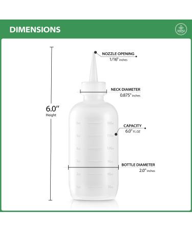 Bar5F 6 oz. Translucent Applicator Bottles - Pack of 2 - Buy Online on SooperMarket.com