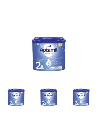 Aptamil evening bottle follow-on milk after 6 months baby milk powder (1 x 400 g) (pack of 4) 400 g (pack of 4)