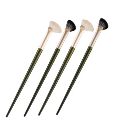 FOYTOKI 4pcs Nose Shadow Brush Nose Makeup Brush Contour Blending Brush Nose Contour Brush Artificial Fiber