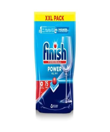 Finish Power All in One Dishwasher Tablets | Scent : Regular | Size: Total 75 Dishwasher Tabs |for Sparkling Clean 1st Time Regular 75 count (Pack of 1)
