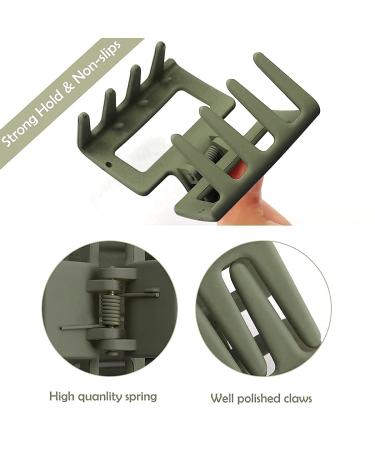 Bmobuo 4 PCS Matte Square Hair Claw Clips for Thick Hair - Cute & Cool Hair Clips for Women - Buy Online on SooperMarket.com